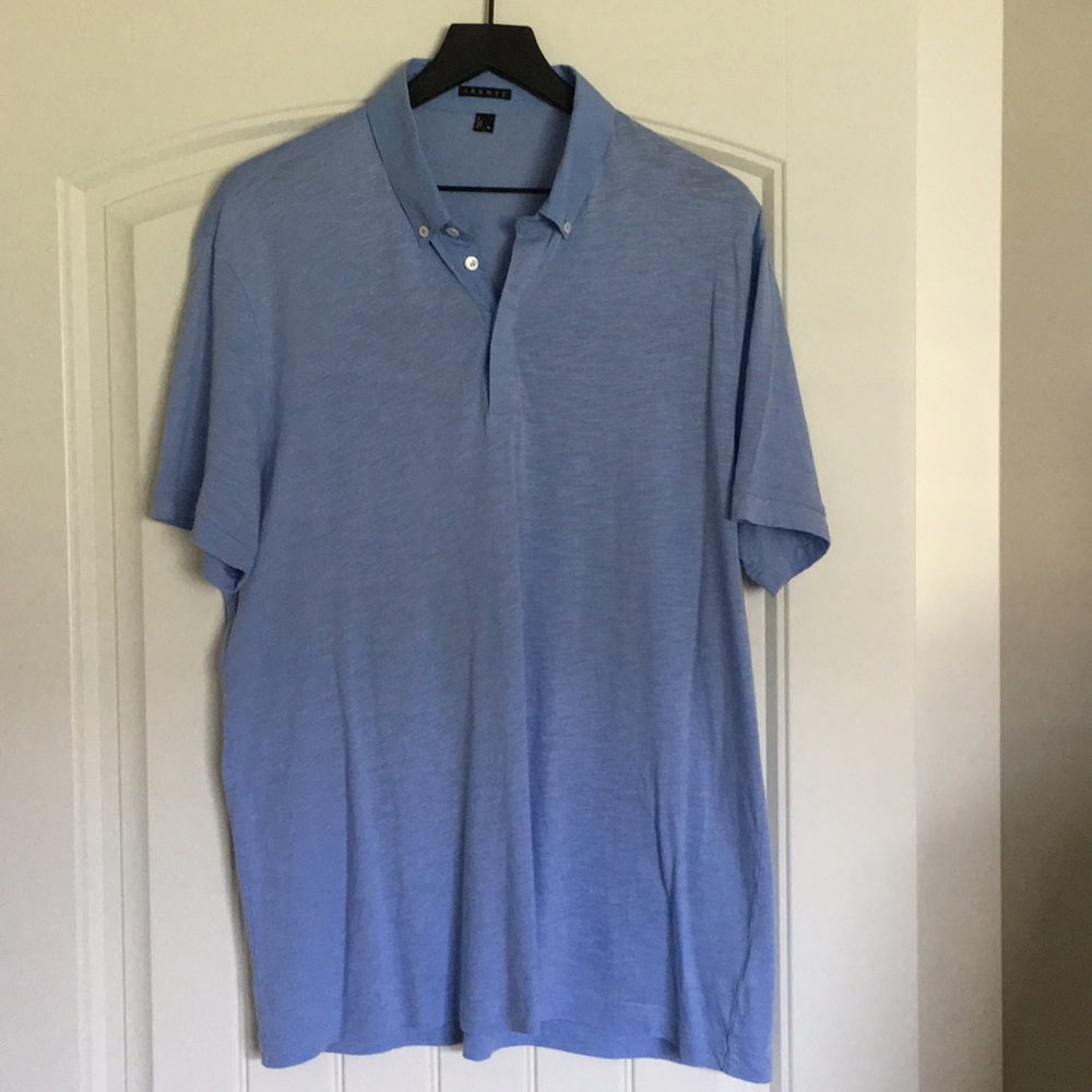 💡Theory short sleeve polo shirt size XL